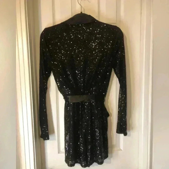 Sequin Tuxedo Romper Medium NWOT - Picture 10 of 14